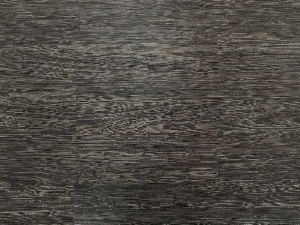 LVT que pavimenta a madeira cinzenta escura 6×36