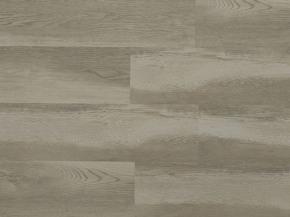 SPC que pavimenta a grão de madeira cinzenta bege clara 7×60” fechamento de Uniclick do underlayment de 6mm IXPE