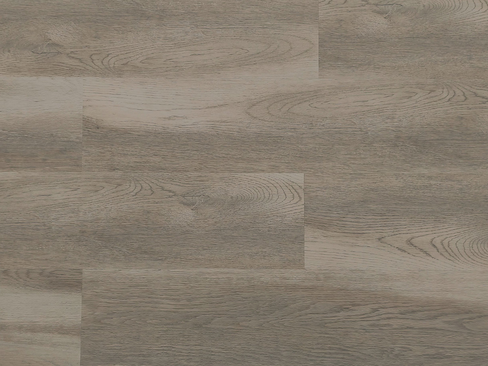 SPC que pavimenta a grão de madeira cinzenta média 7×60