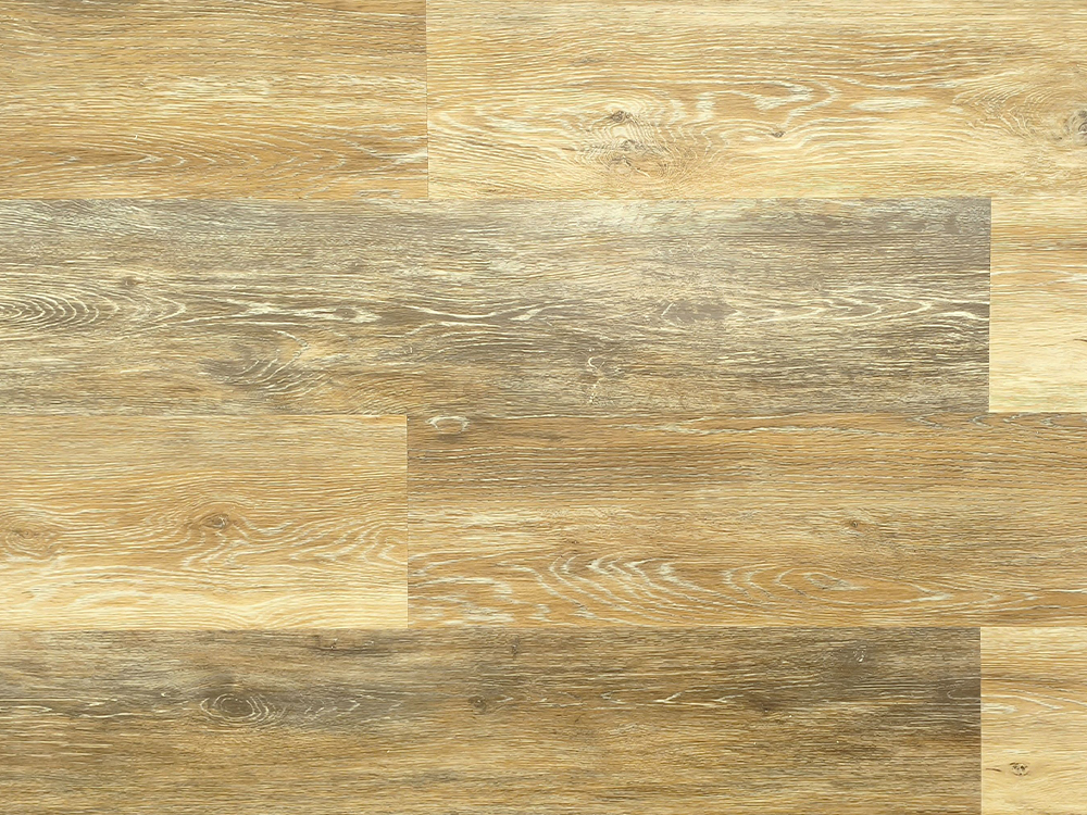 SPC que pavimenta a luz - grão de madeira marrom 7.25×48” 6.5mm EVA Underlayment