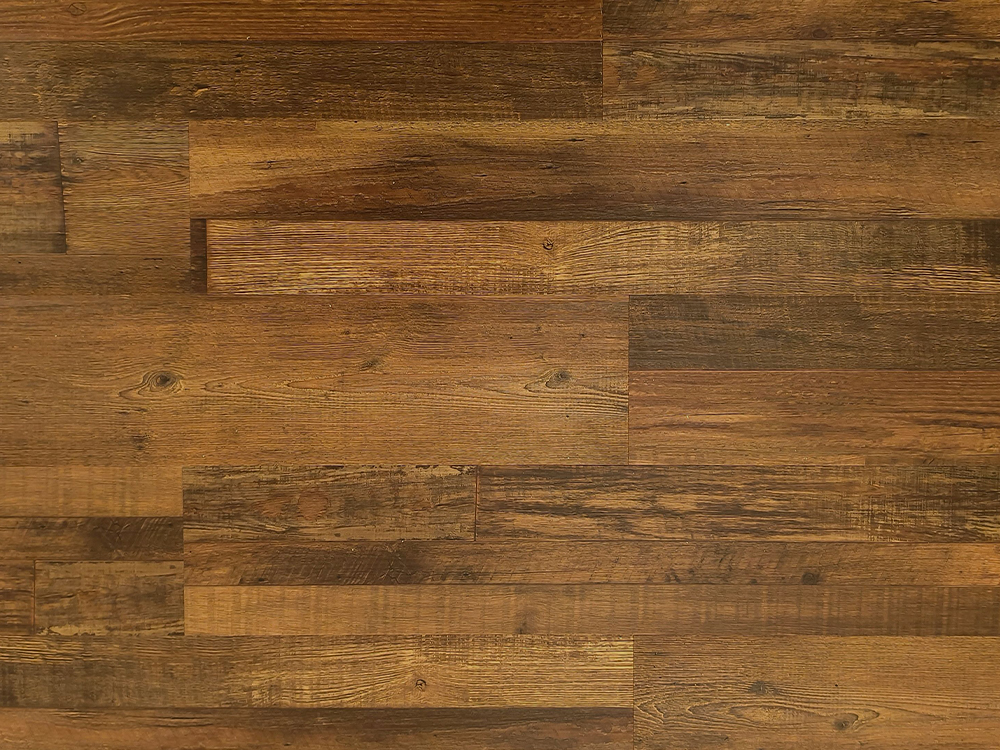 Pisos SPC Grão de madeira marrom escuro 7,25 × 48 