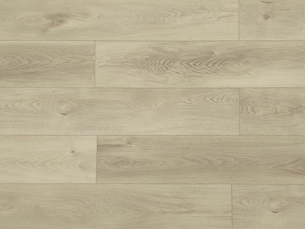 SPC que pavimenta a grão de madeira bege clara 7.2×48” underlayment de 5mm IXPE