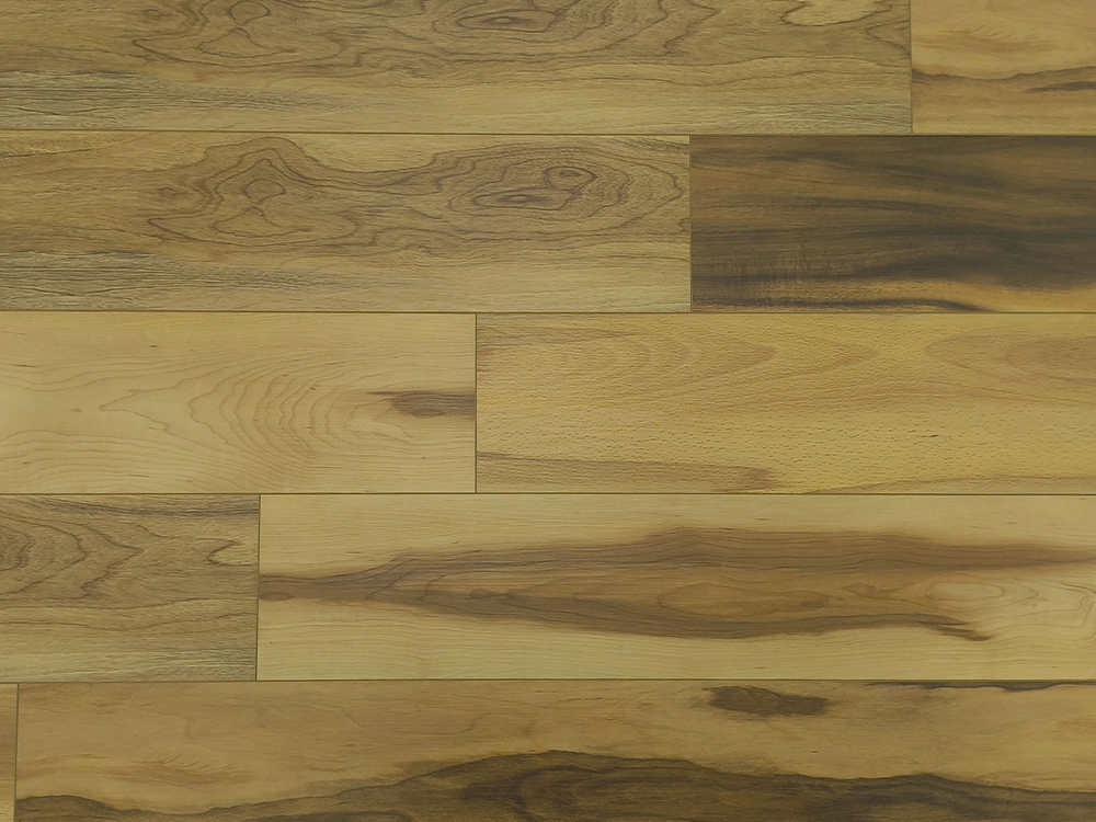 SPC que pavimenta a grão de madeira amarela morna 7.25×48” desgaste alto resistente de 6.5mm