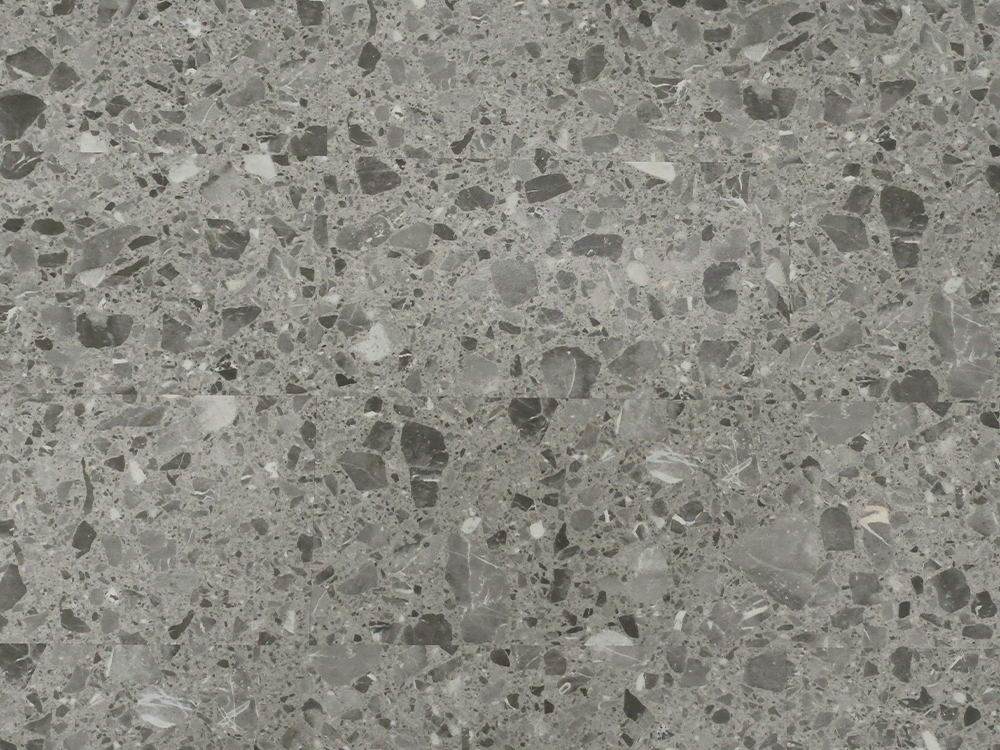 SPC-WG Stone Look Tile Terrazzo cinza médio 9 × 36 